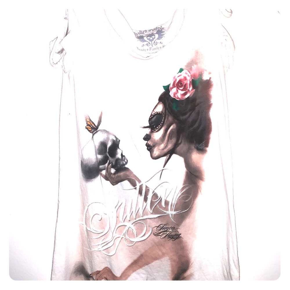 sugar skull tee shirt